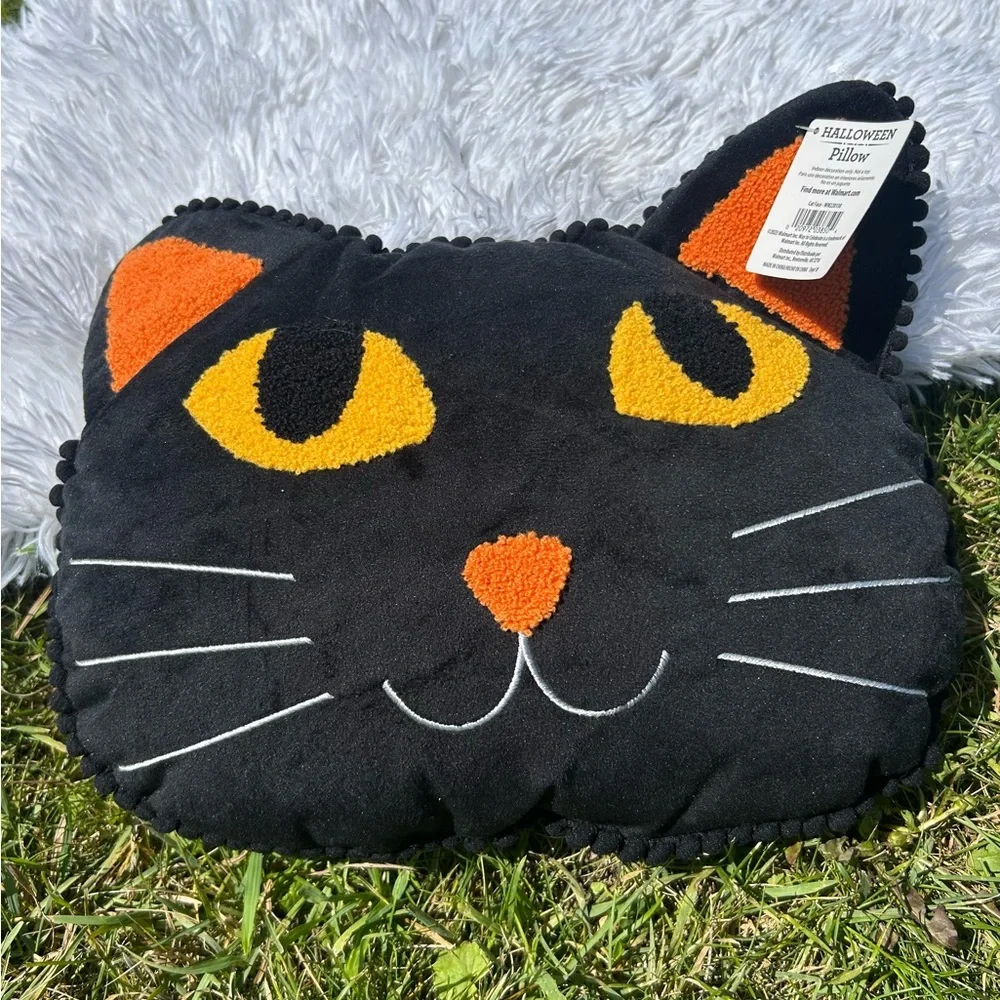 Halloween Black Cat Decorative Pillow 14